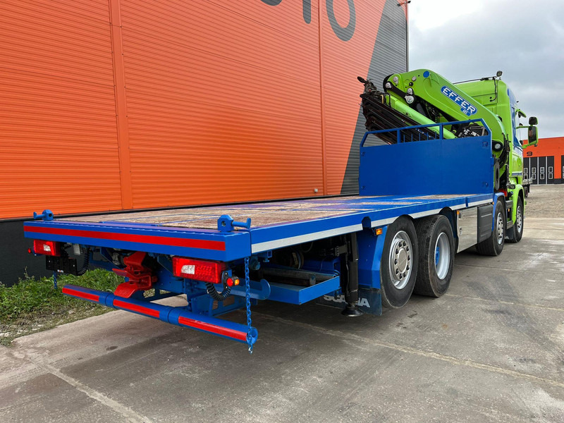 Pritsche LKW, Autokran Scania R 520 8x2*6 EFFER 685/6S / WINCH / JIB CONNECTION / PLATFORM L=6423 mm: das Bild 6