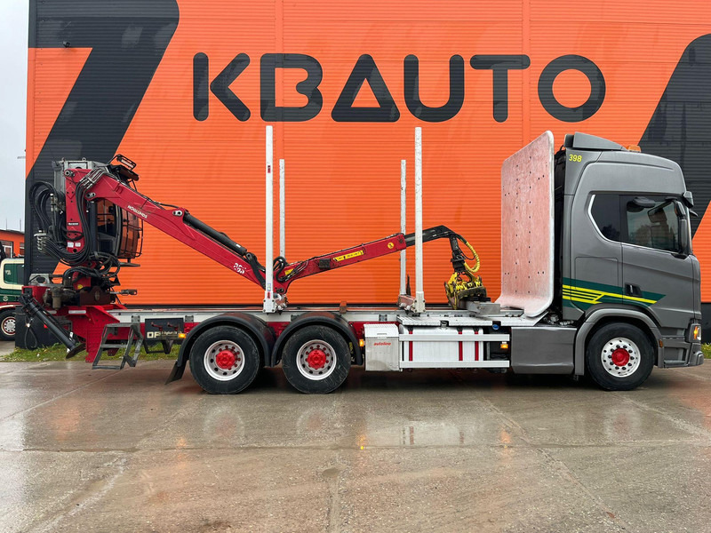 Scania R 650 6x4 RETARDER - Holztransporter, Autokran: das Bild 5 Scania R 650 6x4 RETARDER - Holztransporter, Autokran: das Bild 5
