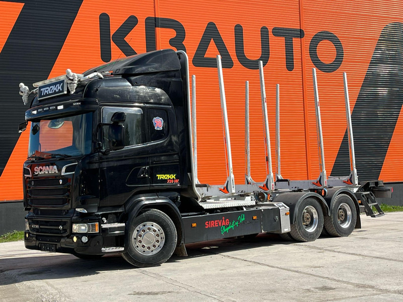 Scania R 730 6x4 RETARDER - Holztransporter, Autokran: das Bild 1 Scania R 730 6x4 RETARDER - Holztransporter, Autokran: das Bild 1