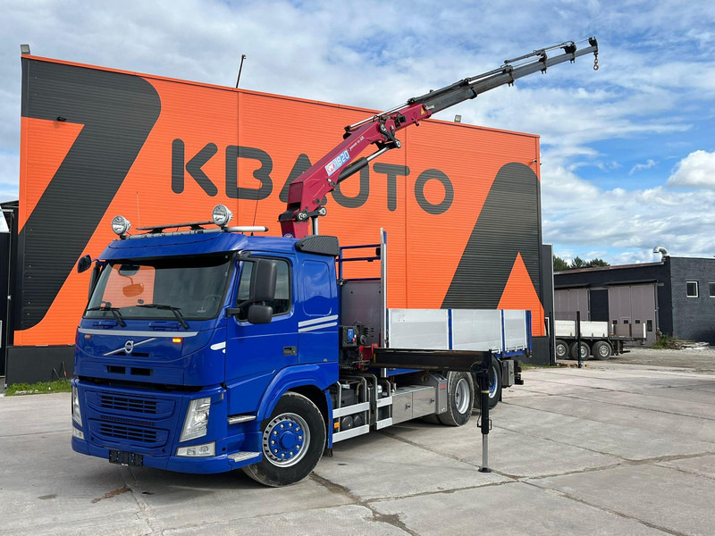 Volvo FM 450 6x4*4 HYDRODRIVE HMF 1820-K5 / 1267 PTO HOURS / PLATFORM L=6240-7240 mm EXTENDABLE - Pritsche LKW, Autokran: das Bild 1 Volvo FM 450 6x4*4 HYDRODRIVE HMF 1820-K5 / 1267 PTO HOURS / PLATFORM L=6240-7240 mm EXTENDABLE - Pritsche LKW, Autokran: das Bild 1