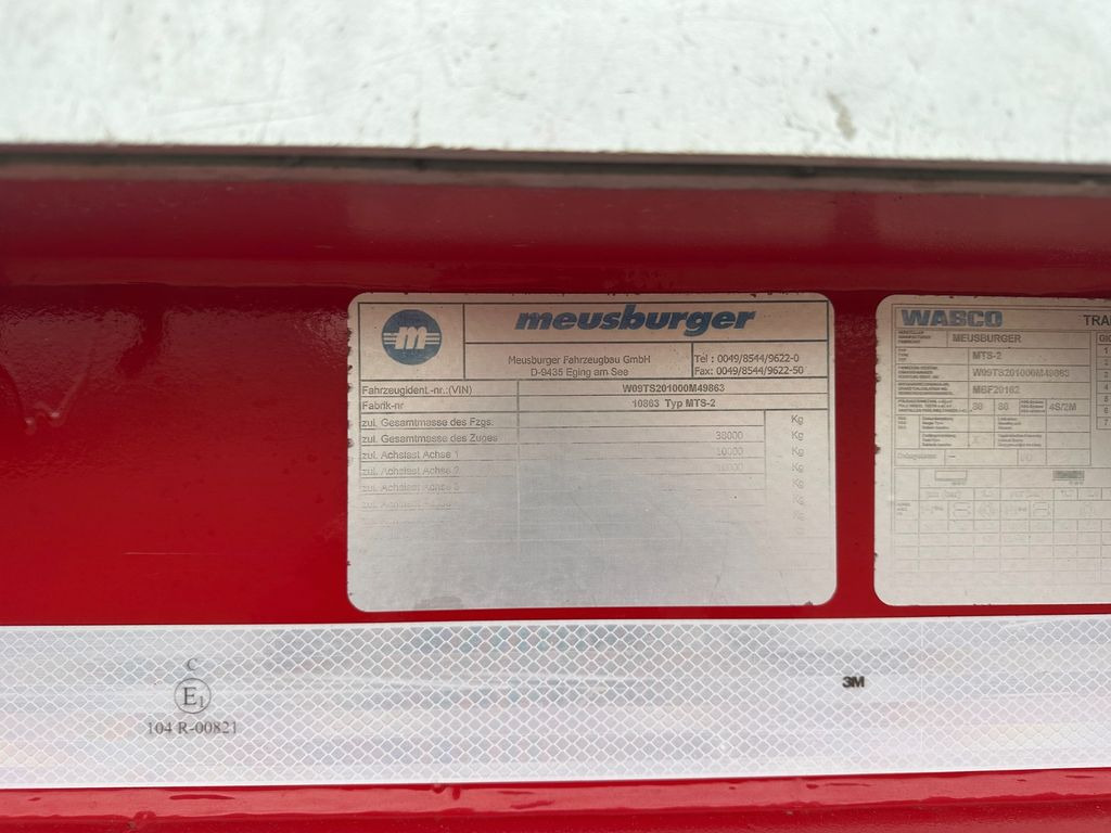 Meusburger 2 achs tiefbett / 300 mm - Tieflader Auflieger: das Bild 3 Meusburger 2 achs tiefbett / 300 mm - Tieflader Auflieger: das Bild 3