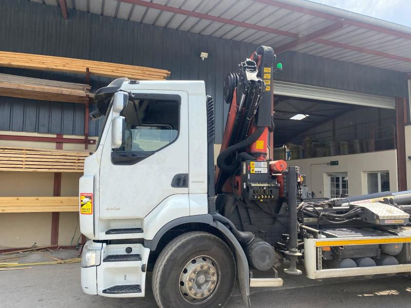 Renault Premium avec grue PALFINGER PK 18000 - Abrollkipper, Autokran: das Bild 3 Renault Premium avec grue PALFINGER PK 18000 - Abrollkipper, Autokran: das Bild 3