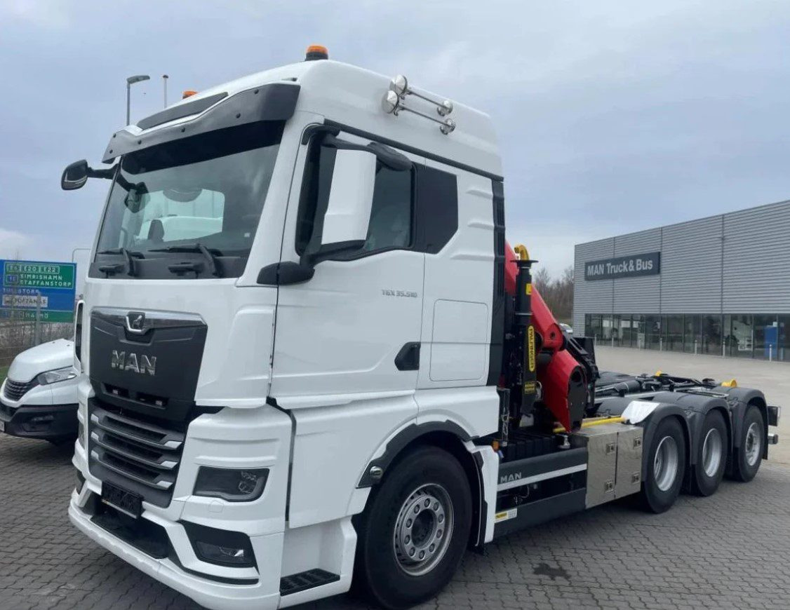 MAN TGS 35.510 8×4 Tridem kranväxlare Palfinger - Abrollkipper, Autokran: das Bild 1 MAN TGS 35.510 8×4 Tridem kranväxlare Palfinger - Abrollkipper, Autokran: das Bild 1