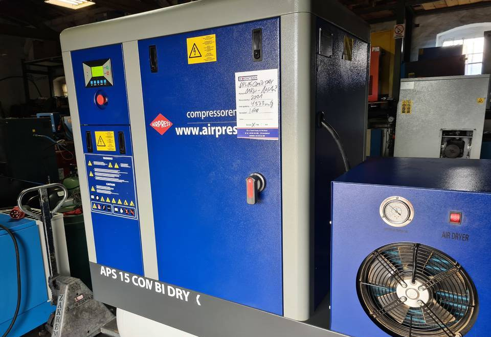 Kompresor śrubowy AIRPRESS APS 15 COMBI DRY X, 11 kw, 2021r - Luftkompressor: das Bild 4 Kompresor śrubowy AIRPRESS APS 15 COMBI DRY X, 11 kw, 2021r - Luftkompressor: das Bild 4