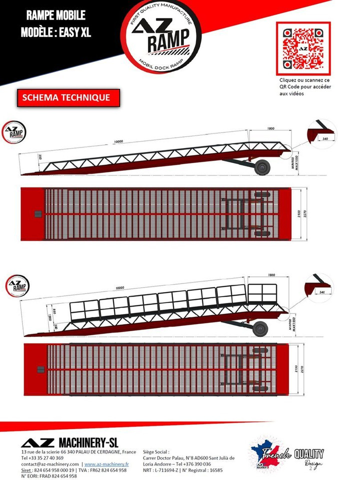 **RENTAL 12-24-36 Month** AZ RAMP-EASY XL-8 . Mobil Loading Ramp - Verladerampe: das Bild 5 **RENTAL 12-24-36 Month** AZ RAMP-EASY XL-8 . Mobil Loading Ramp - Verladerampe: das Bild 5