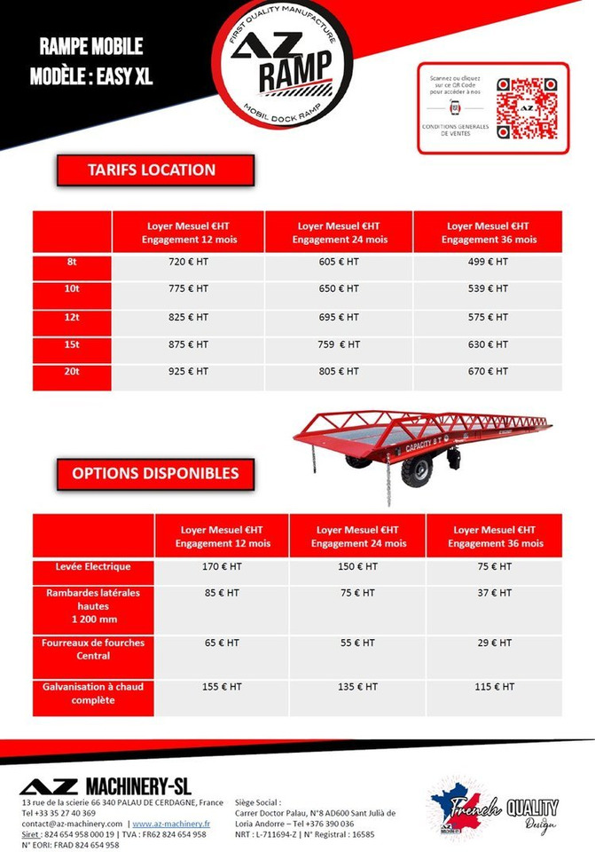 **RENTAL 12-24-36 Month** AZ RAMP-EASY XL-8 . Mobil Loading Ramp - Verladerampe: das Bild 2 **RENTAL 12-24-36 Month** AZ RAMP-EASY XL-8 . Mobil Loading Ramp - Verladerampe: das Bild 2