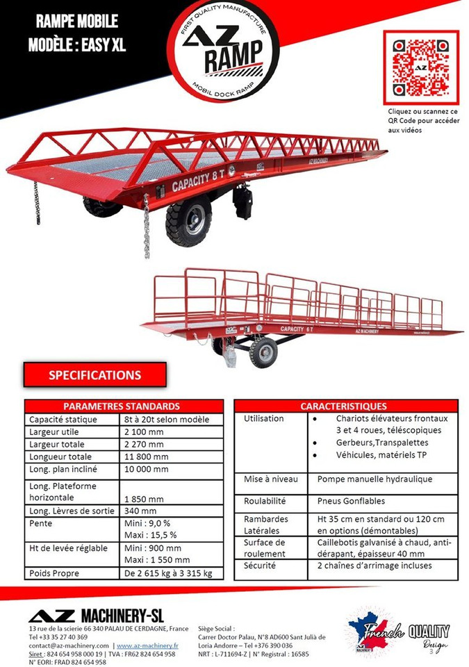 **RENTAL 12-24-36 Month** AZ RAMP-EASY XL-8 . Mobil Loading Ramp - Verladerampe: das Bild 4 **RENTAL 12-24-36 Month** AZ RAMP-EASY XL-8 . Mobil Loading Ramp - Verladerampe: das Bild 4