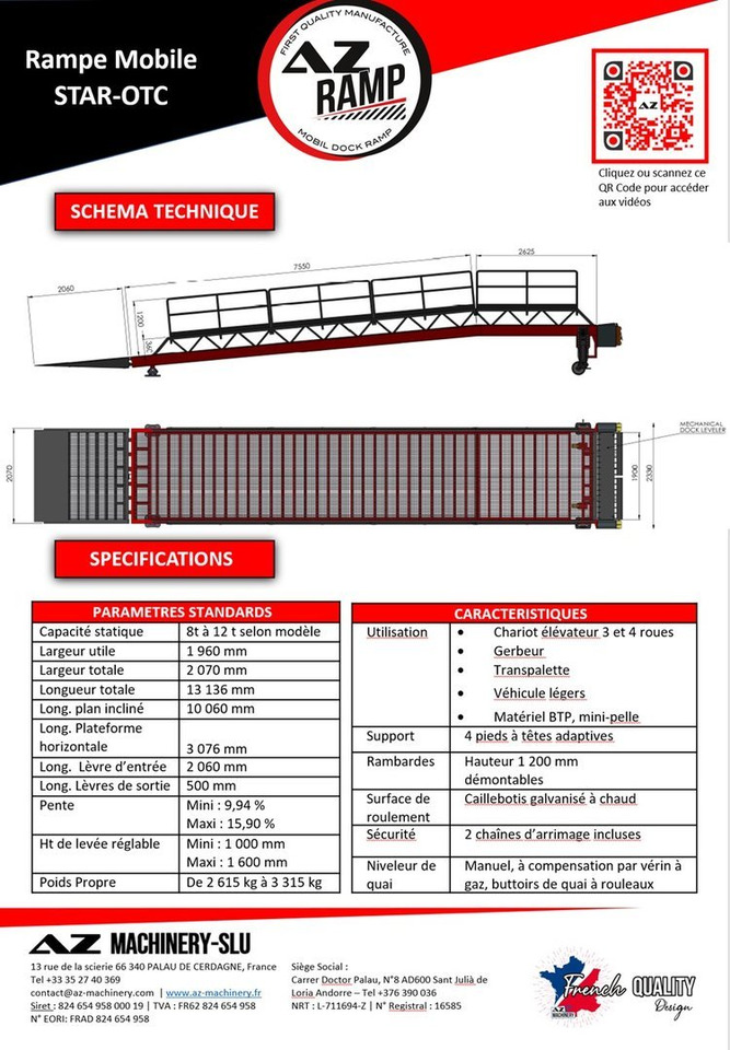 **RENTAL 12-24-36 Month** Loading Ramp AZ RAMP - STAR- 8T - Verladerampe: das Bild 4 **RENTAL 12-24-36 Month** Loading Ramp AZ RAMP - STAR- 8T - Verladerampe: das Bild 4