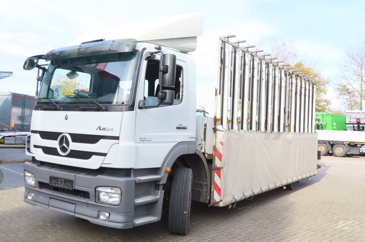 Mercedes-Benz Axor 1833 L - Glastransporter Kran Palfinger - Pritsche LKW, Autokran: das Bild 2 Mercedes-Benz Axor 1833 L - Glastransporter Kran Palfinger - Pritsche LKW, Autokran: das Bild 2