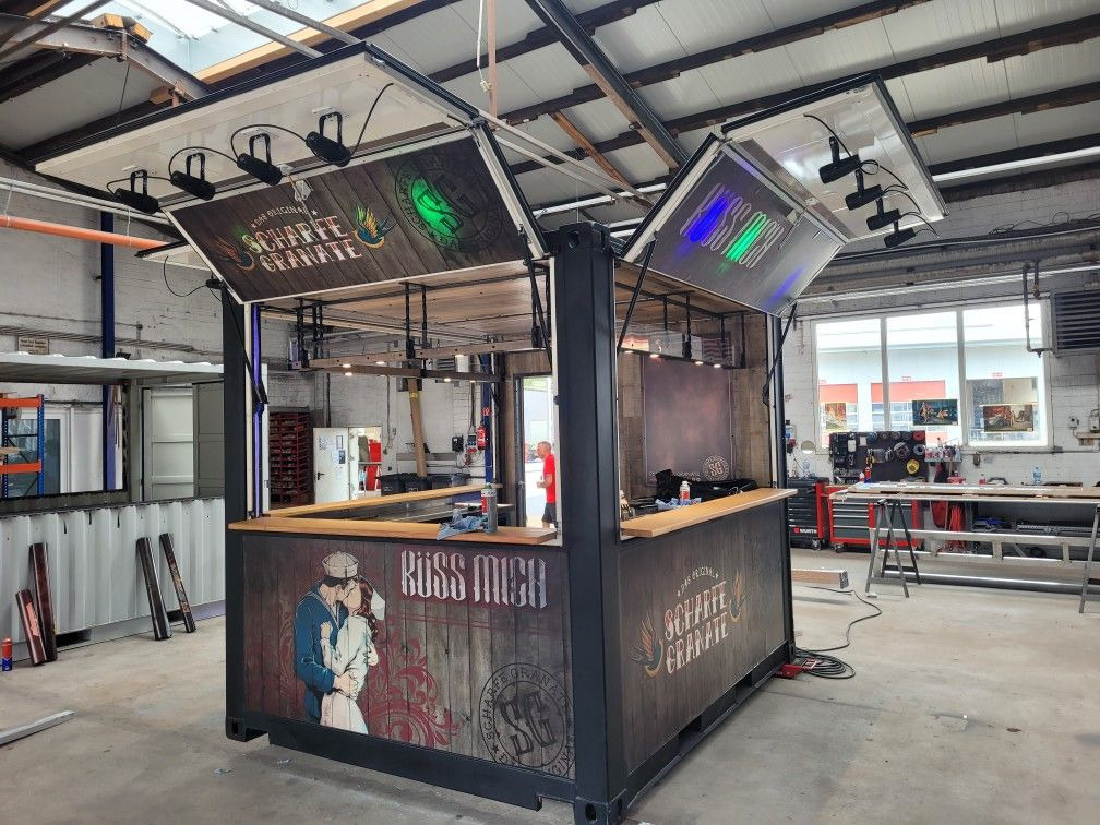 Premium Container Mobile Bar Event Food Truck Kn - Wechselaufbau/ Container: das Bild 2 Premium Container Mobile Bar Event Food Truck Kn - Wechselaufbau/ Container: das Bild 2