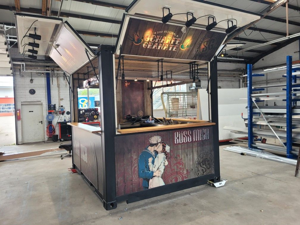Premium Container Mobile Bar Event Food Truck Kn - Wechselaufbau/ Container: das Bild 4 Premium Container Mobile Bar Event Food Truck Kn - Wechselaufbau/ Container: das Bild 4