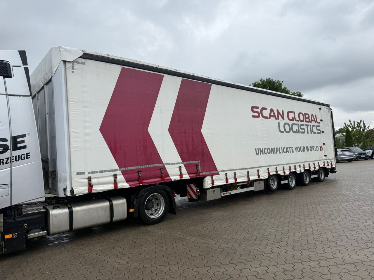 Wiese 4-Achs Mega Gabelstaplertransporter Rampe - Tieflader Auflieger: das Bild 3 Wiese 4-Achs Mega Gabelstaplertransporter Rampe - Tieflader Auflieger: das Bild 3