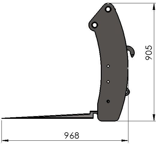 METAL-TECHNIK Widły do obornika i bel słomy 1.5m - Gabel für Landmaschine: das Bild 2 METAL-TECHNIK Widły do obornika i bel słomy 1.5m - Gabel für Landmaschine: das Bild 2