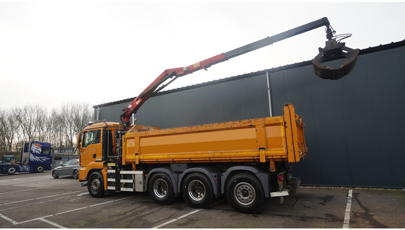 MAN TGS 35-440 8X4 2 SIDE TIPPER WITH HMF Z 1943 CRANE 415.000KM - Autokran: das Bild 4 MAN TGS 35-440 8X4 2 SIDE TIPPER WITH HMF Z 1943 CRANE 415.000KM - Autokran: das Bild 4