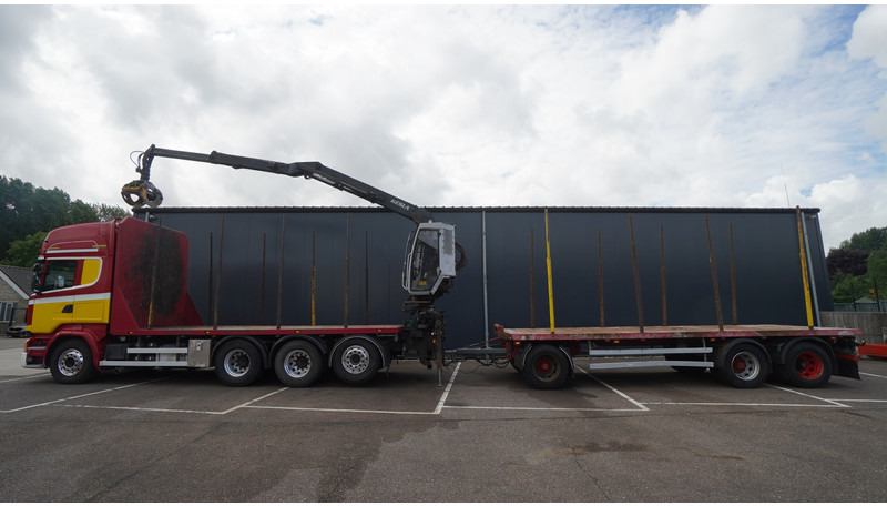 Scania R 580 V8 8X4 LOGTRANSPORT COMBI WITH MTDK YEAR 2012 TRAILER KESLA 46 CRANE - Holztransporter, Autokran: das Bild 1 Scania R 580 V8 8X4 LOGTRANSPORT COMBI WITH MTDK YEAR 2012 TRAILER KESLA 46 CRANE - Holztransporter, Autokran: das Bild 1