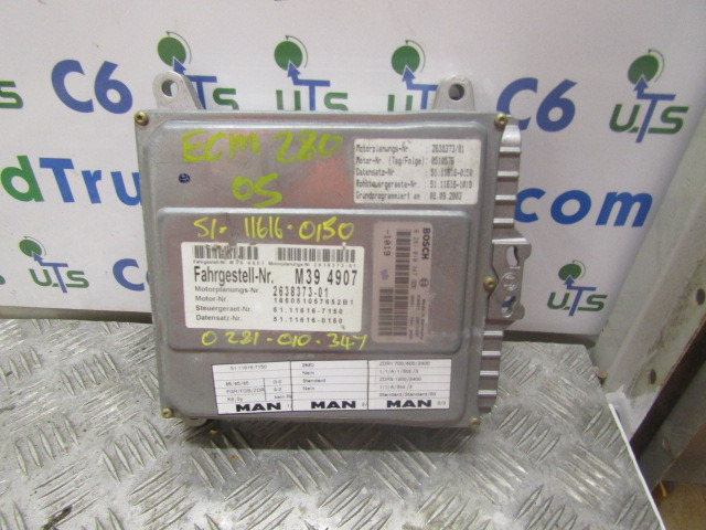 MAN 280 ECM ENGINE ECU MAN P/NO 51.11616.0150 - Steuergerät für LKW: das Bild 1 MAN 280 ECM ENGINE ECU MAN P/NO 51.11616.0150 - Steuergerät für LKW: das Bild 1