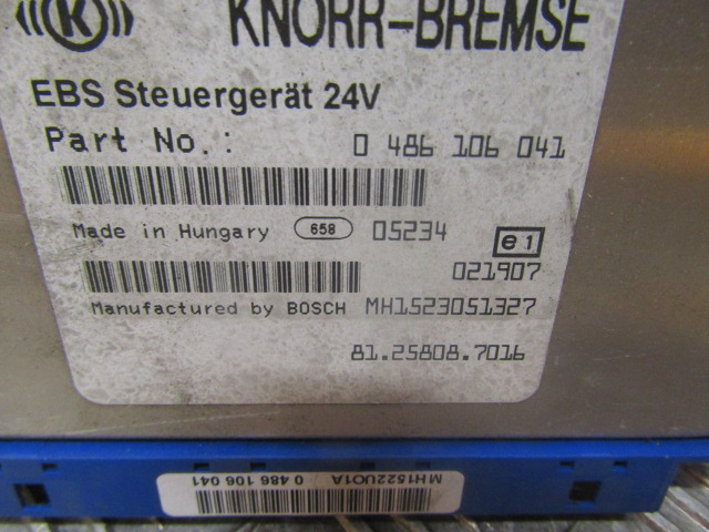 MAN TGA EBS ECU P/NO 81.25808.7016 - Steuergerät für LKW: das Bild 2 MAN TGA EBS ECU P/NO 81.25808.7016 - Steuergerät für LKW: das Bild 2