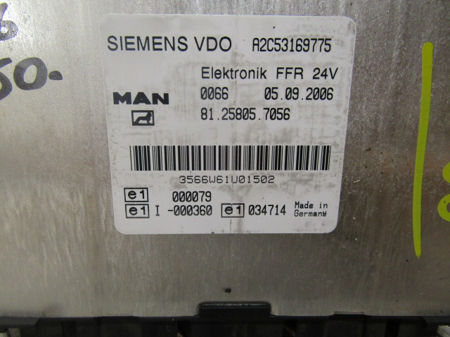 MAN TGL / TGM FFR UNIT ECU 81.25805.7056 - Steuergerät für LKW: das Bild 2 MAN TGL / TGM FFR UNIT ECU 81.25805.7056 - Steuergerät für LKW: das Bild 2