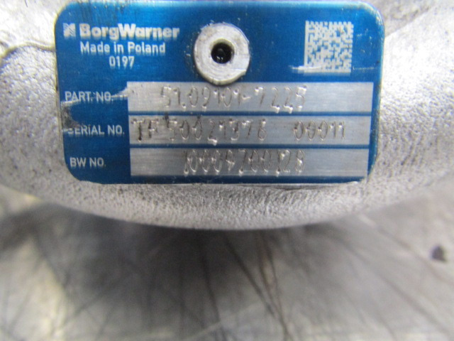 MAN TGM 340 DO836 TURBO BORGWARNER P/NO 51.09101.7225 - Turbolader für LKW: das Bild 3 MAN TGM 340 DO836 TURBO BORGWARNER P/NO 51.09101.7225 - Turbolader für LKW: das Bild 3