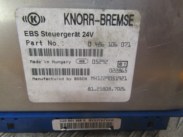 MAN TGM EBS ECU P/NO 81.25808.7026 - Steuergerät für LKW: das Bild 2 MAN TGM EBS ECU P/NO 81.25808.7026 - Steuergerät für LKW: das Bild 2