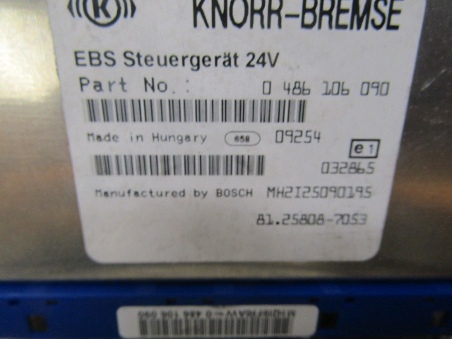 MAN TGS EBS ECU P/NO 81.25808.7053 - Steuergerät für LKW: das Bild 2 MAN TGS EBS ECU P/NO 81.25808.7053 - Steuergerät für LKW: das Bild 2