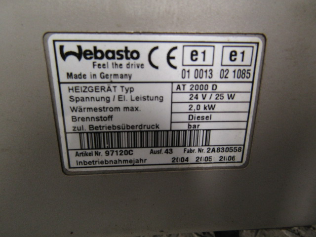 RENAULT MIDLUM CAB NIGHT HEATER TYPE WEBASTO AIR TOP 2000 - Fahrerhaus und Interieur für LKW: das Bild 3 RENAULT MIDLUM CAB NIGHT HEATER TYPE WEBASTO AIR TOP 2000 - Fahrerhaus und Interieur für LKW: das Bild 3