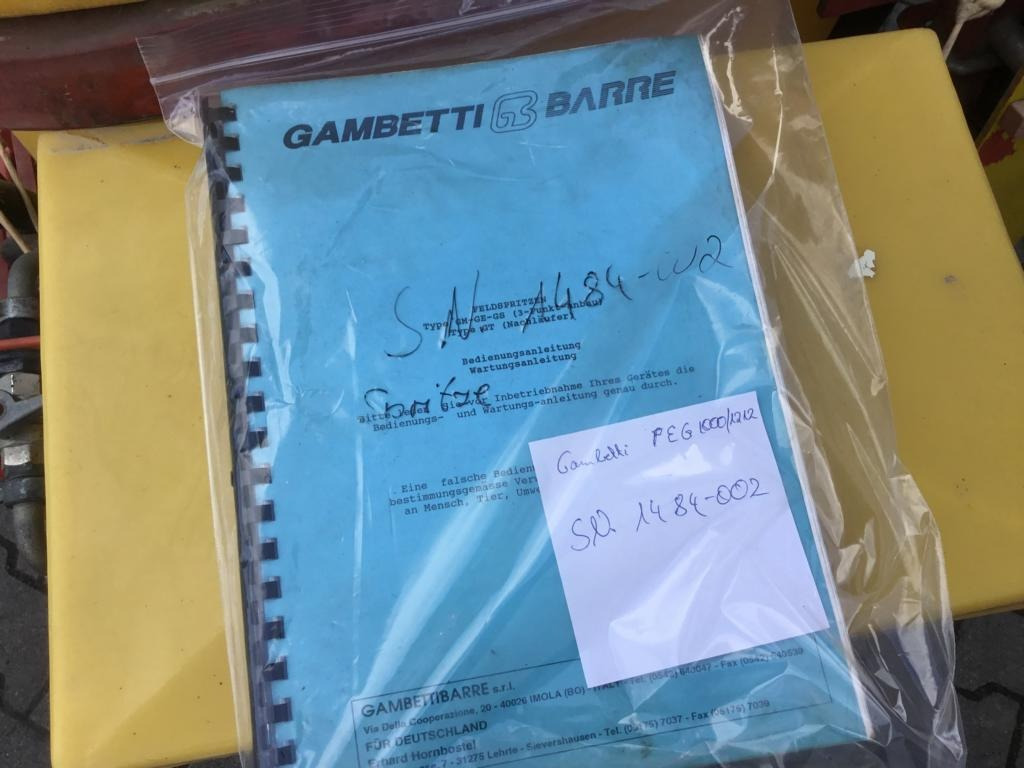 Gambetti PEG 1000/1212 - Anbauspritze: das Bild 3 Gambetti PEG 1000/1212 - Anbauspritze: das Bild 3