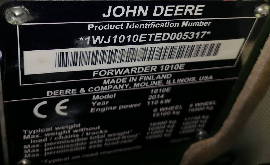 John Deere 1010 E - Forwarder: das Bild 4 John Deere 1010 E - Forwarder: das Bild 4