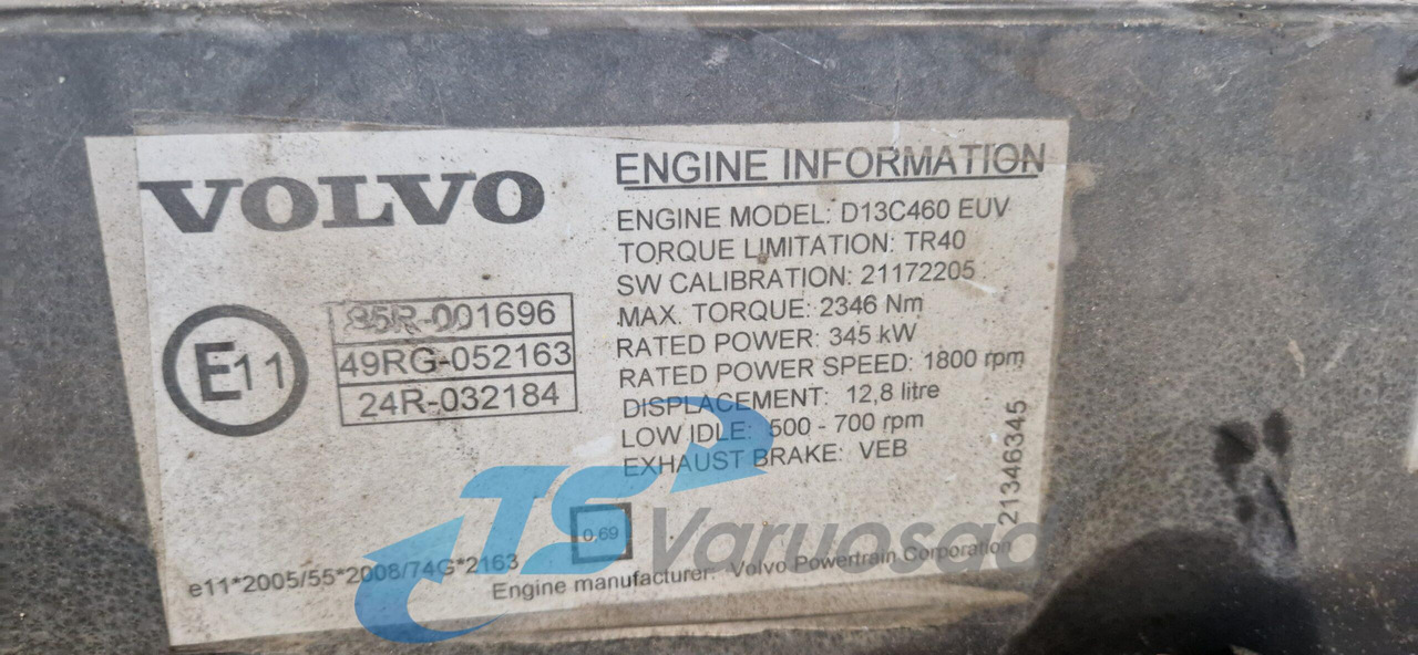 Volvo Volvo mootor D13C460 D13C460 - Motor für LKW: das Bild 4 Volvo Volvo mootor D13C460 D13C460 - Motor für LKW: das Bild 4