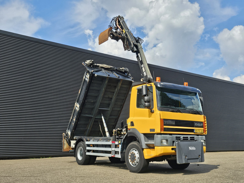 DAF CF 75.250 4X4 / HIAB CRANE + TIPPER / MANUAL / SPRING - LKW, Autokran: das Bild 4 DAF CF 75.250 4X4 / HIAB CRANE + TIPPER / MANUAL / SPRING - LKW, Autokran: das Bild 4