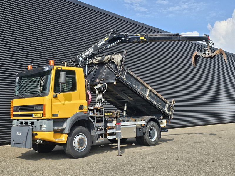 DAF CF 75.250 4X4 / HIAB CRANE + TIPPER / MANUAL / SPRING - LKW, Autokran: das Bild 1 DAF CF 75.250 4X4 / HIAB CRANE + TIPPER / MANUAL / SPRING - LKW, Autokran: das Bild 1