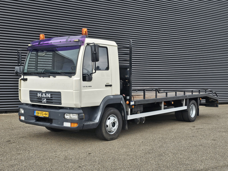 MAN LE 12.180 / OPRIJ / MACHINE TRANSPORT - Autotransporter LKW: das Bild 1 MAN LE 12.180 / OPRIJ / MACHINE TRANSPORT - Autotransporter LKW: das Bild 1