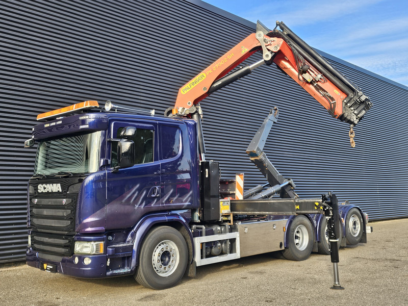 Scania G490 8x4*4 / PALFINGER CRANE + HOOKLIFT - Abrollkipper, Autokran: das Bild 4 Scania G490 8x4*4 / PALFINGER CRANE + HOOKLIFT - Abrollkipper, Autokran: das Bild 4