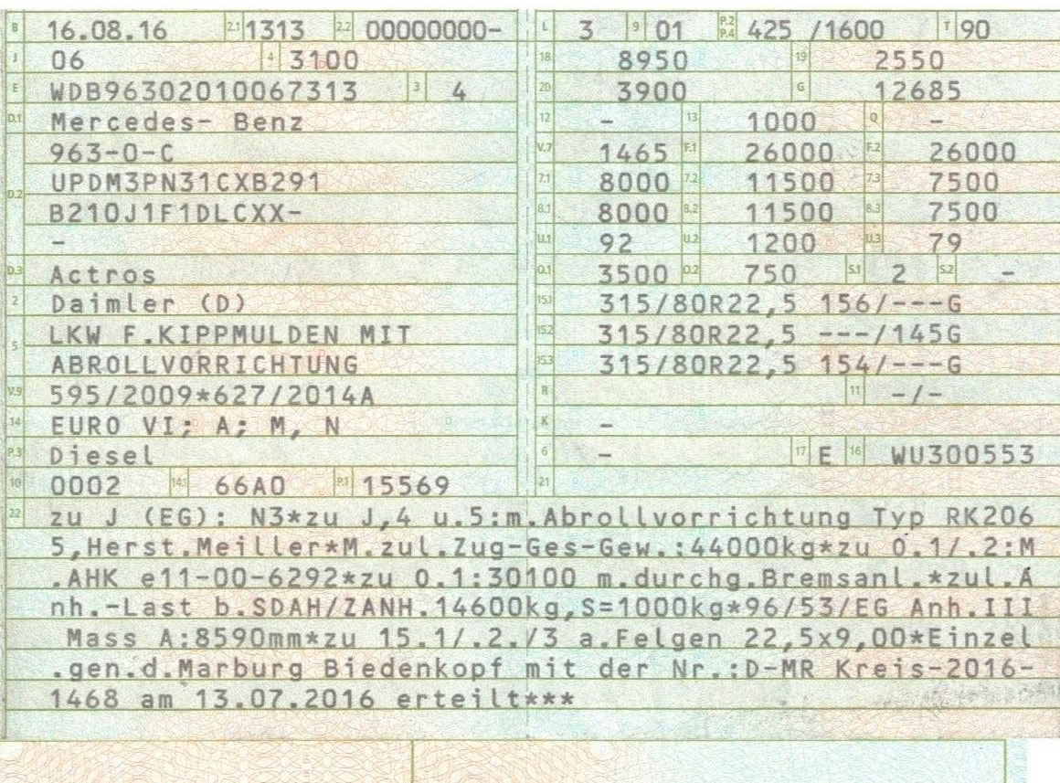 Mercedes-Benz 2558 6x2 Meiller RK 20.65 | Retarder | Klima - Abrollkipper: das Bild 2 Mercedes-Benz 2558 6x2 Meiller RK 20.65 | Retarder | Klima - Abrollkipper: das Bild 2