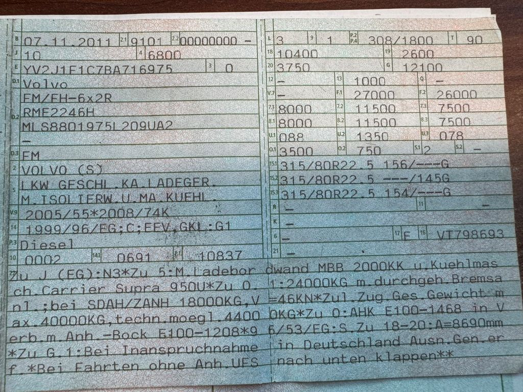 Volvo FM 410 6X2 Kühlkoffer mit Carrier Diesel & Strom Volvo FM 410 6X2 Kühlkoffer mit Carrier Diesel & Strom - Kühlkoffer LKW: das Bild 2 Volvo FM 410 6X2 Kühlkoffer mit Carrier Diesel & Strom Volvo FM 410 6X2 Kühlkoffer mit Carrier Diesel & Strom - Kühlkoffer LKW: das Bild 2