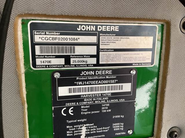 John Deere 1470E - Harvester: das Bild 5 John Deere 1470E - Harvester: das Bild 5