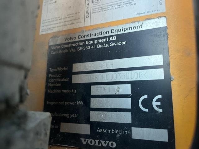 Knickgelenkter Dumper Volvo A60H: das Bild 10 Knickgelenkter Dumper Volvo A60H: das Bild 10