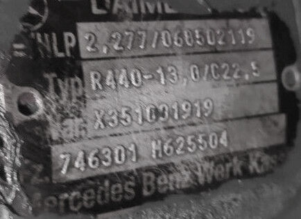 Mercedes-Benz R440 746301 - Differenzial Getriebe für LKW: das Bild 2 Mercedes-Benz R440 746301 - Differenzial Getriebe für LKW: das Bild 2
