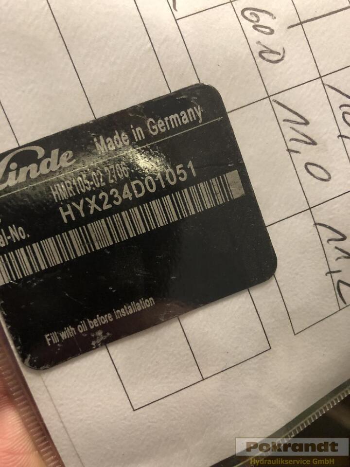 Linde HMR 105 02 2706 HMR 105-02 2706 - Hydraulikpumpe für Baumaschine: das Bild 2 Linde HMR 105 02 2706 HMR 105-02 2706 - Hydraulikpumpe für Baumaschine: das Bild 2