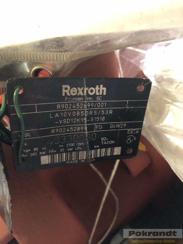 Rexroth LA10VO85DRS/53R-VSD12K16 + LA10VO85DRS/53R-VSD12N00 - Hydraulik: das Bild 2 Rexroth LA10VO85DRS/53R-VSD12K16 + LA10VO85DRS/53R-VSD12N00 - Hydraulik: das Bild 2