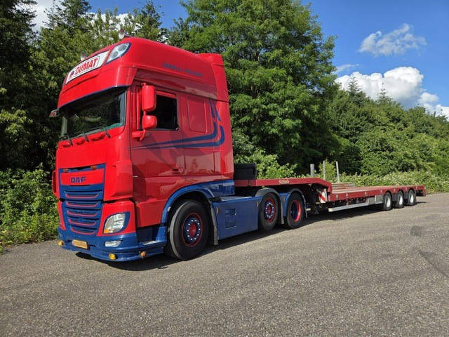 DAF XF 460 FTG 6x2 Super Spacecab + Nooteboom semi-dieplader - Fahrgestell LKW: das Bild 3 DAF XF 460 FTG 6x2 Super Spacecab + Nooteboom semi-dieplader - Fahrgestell LKW: das Bild 3