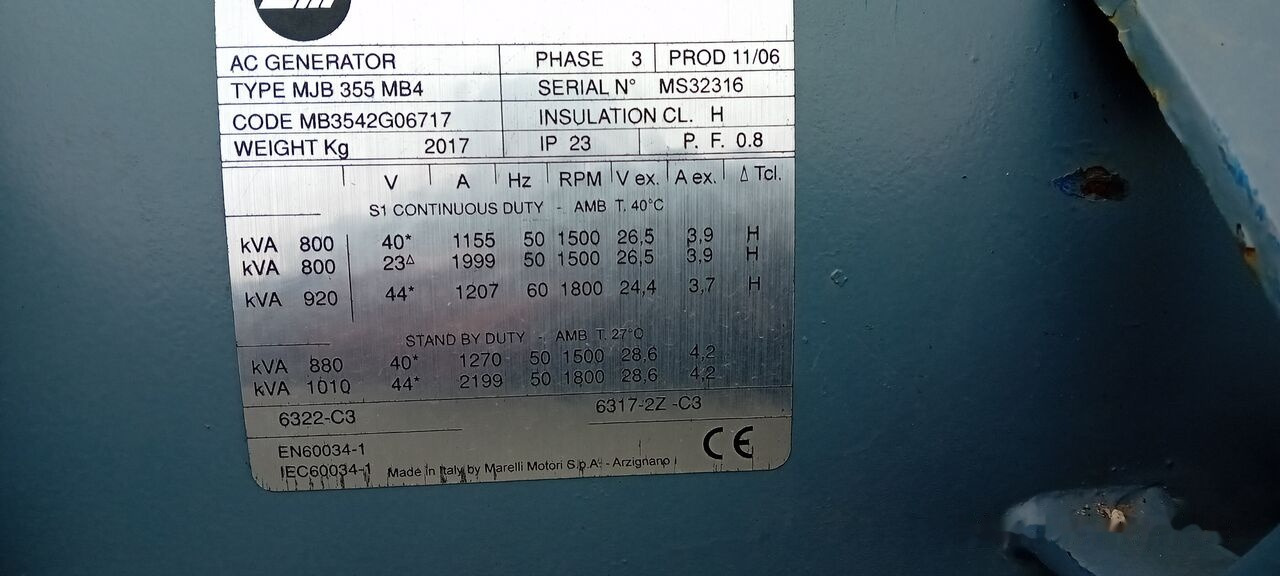 Stromgenerator, Zustand - NEU Stamford Generator Cummins STAMFORD 1600 KVA 2015 rok . Agregaty Prądotwó: das Bild 38