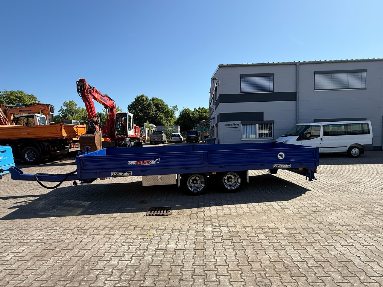 Goldhofer TTP2-7,7/80 Tieflader Tandem mit Rampen TOP - Pritschenanhänger/ Plattformanhänger: das Bild 3 Goldhofer TTP2-7,7/80 Tieflader Tandem mit Rampen TOP - Pritschenanhänger/ Plattformanhänger: das Bild 3