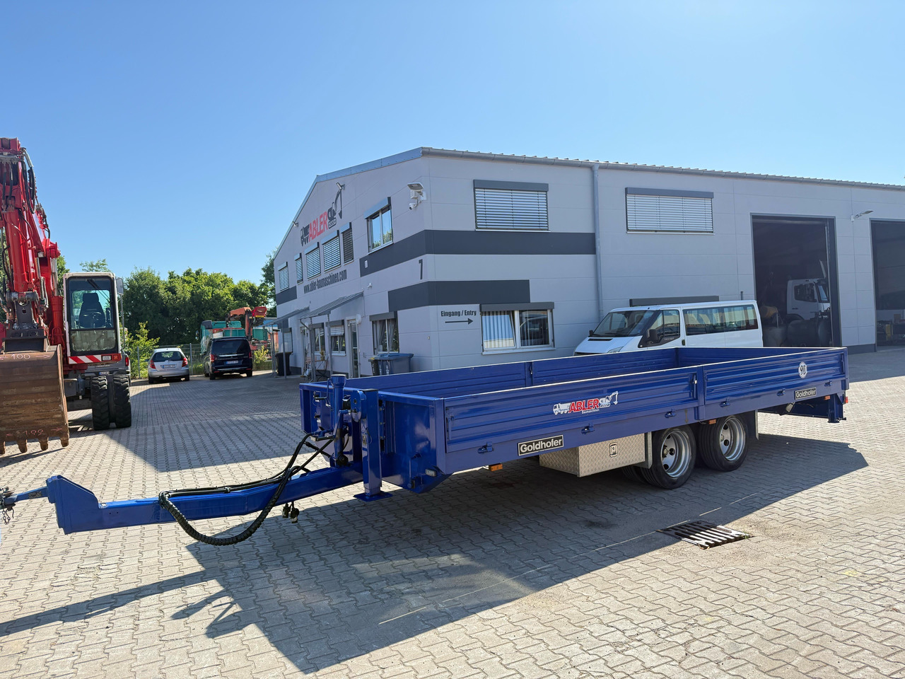 Goldhofer TTP2-7,7/80 Tieflader Tandem mit Rampen TOP - Pritschenanhänger/ Plattformanhänger: das Bild 2 Goldhofer TTP2-7,7/80 Tieflader Tandem mit Rampen TOP - Pritschenanhänger/ Plattformanhänger: das Bild 2