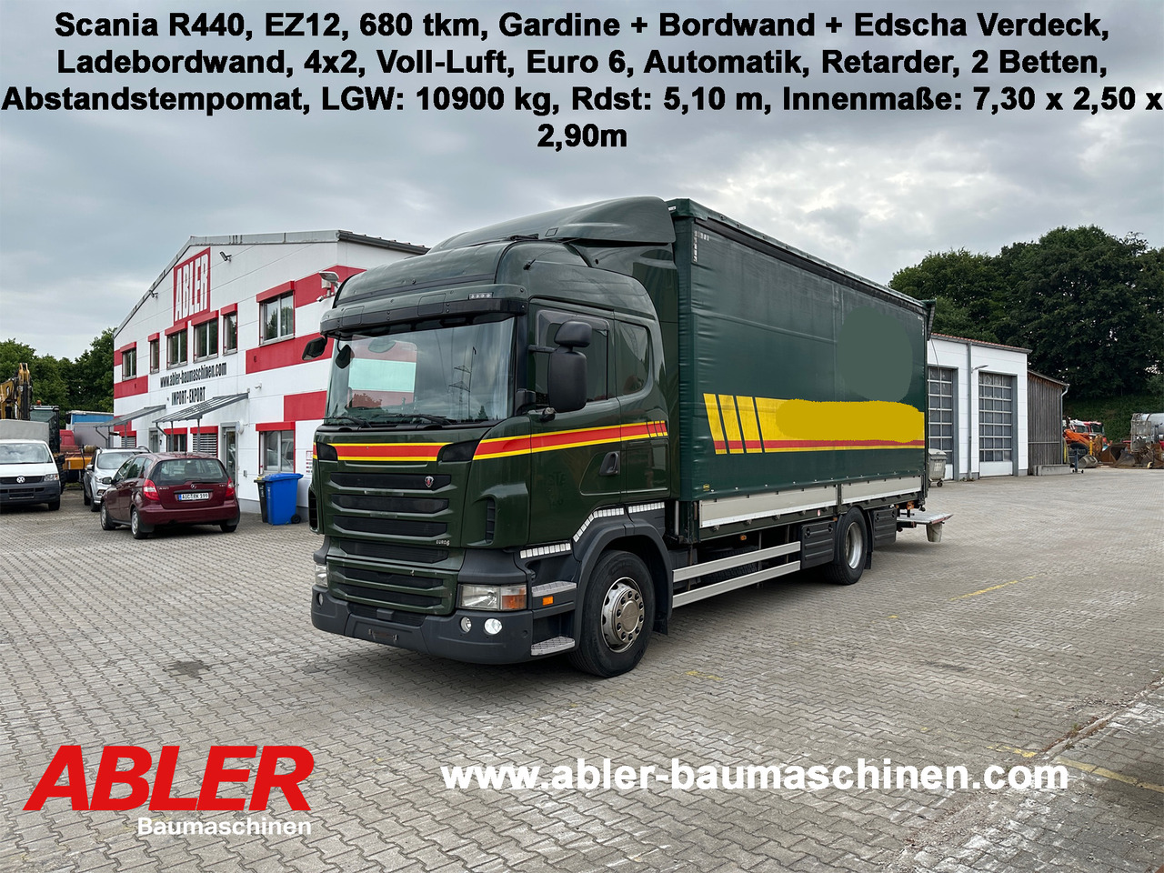 Scania R440 Pritsche Plane Bordwände Ladebordwand - Plane LKW: das Bild 1 Scania R440 Pritsche Plane Bordwände Ladebordwand - Plane LKW: das Bild 1