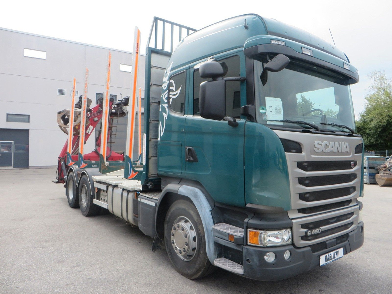 Scania G450 6x4Timber - Holztransporter, Autokran: das Bild 2 Scania G450 6x4Timber - Holztransporter, Autokran: das Bild 2