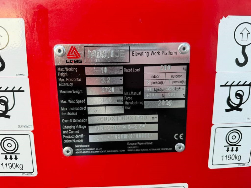 Arbeitsbühne, Zustand - NEU LGMG M 0810 JE: das Bild 9 Arbeitsbühne, Zustand - NEU LGMG M 0810 JE: das Bild 9