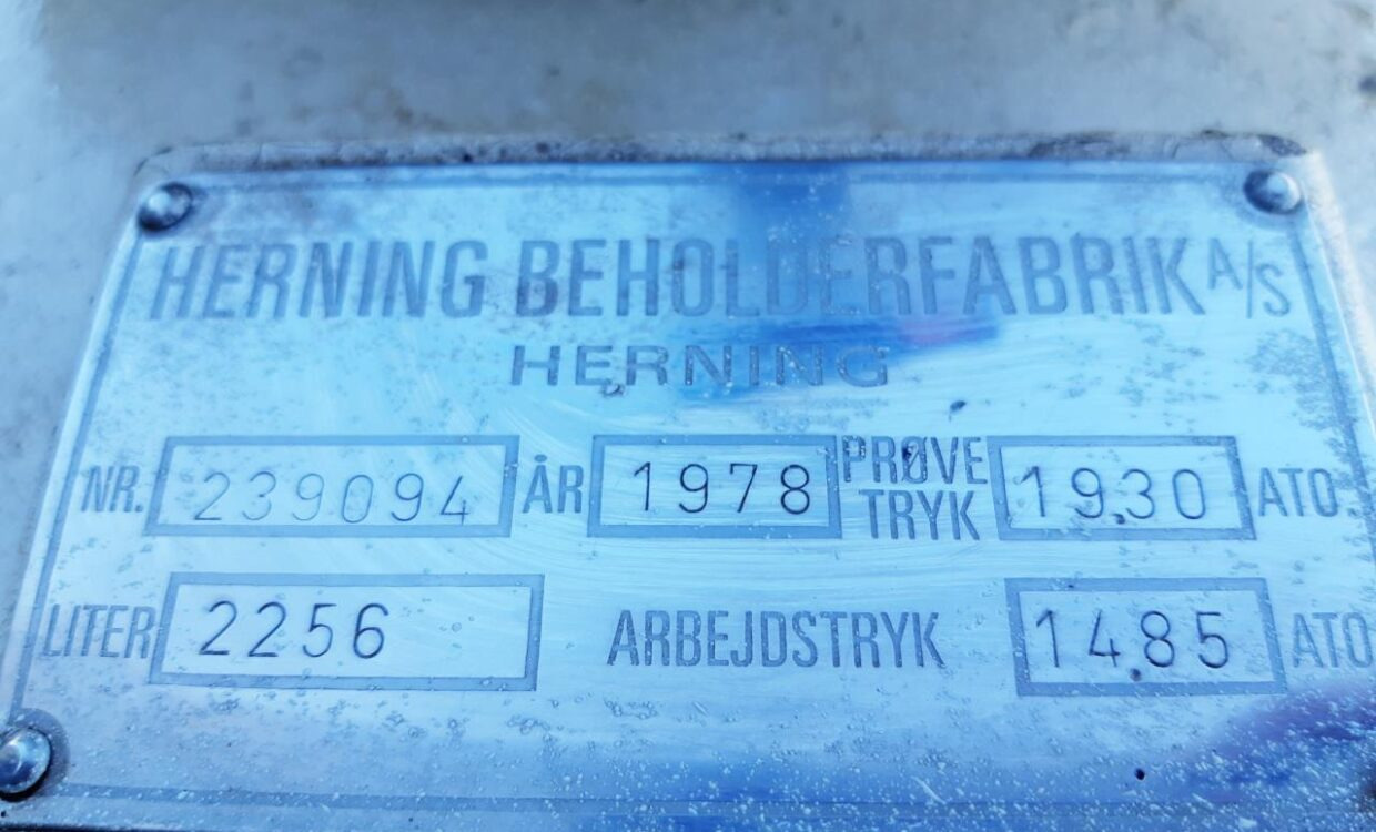 Düngetechnik, Lagertank Agrodan Ammoniaktank 1200 kg: das Bild 6