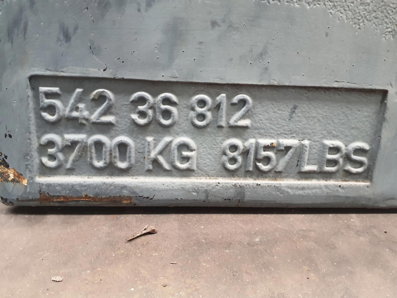 Terex Terex Demag Challenger 4200 counterweight 3.7 Ton - Gegengewicht für Mobilkran: das Bild 5 Terex Terex Demag Challenger 4200 counterweight 3.7 Ton - Gegengewicht für Mobilkran: das Bild 5