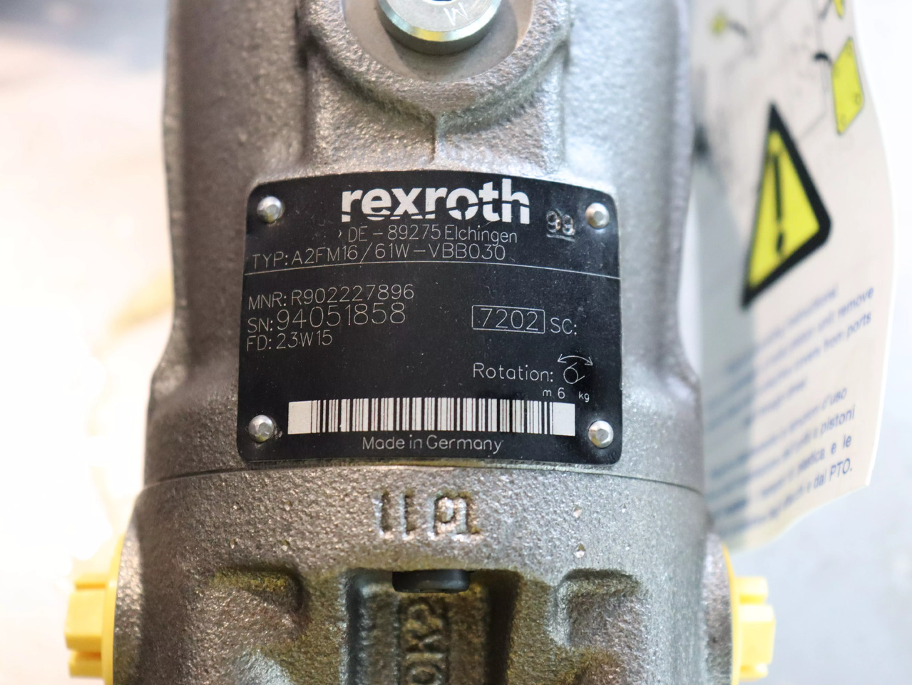 REXROTH A2FM16/61W-VBB030 - Ersatzteile für Baumaschine: das Bild 4 REXROTH A2FM16/61W-VBB030 - Ersatzteile für Baumaschine: das Bild 4